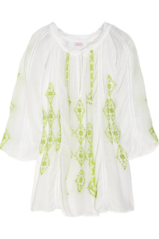 Alaia embroidered voile kaftan